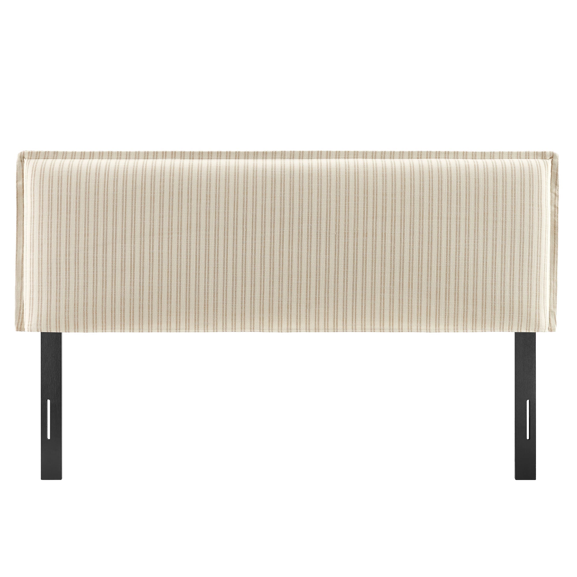 Camille Striped Linen Blend Headboard