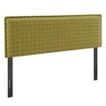 Camille Checkered Linen Blend Headboard
