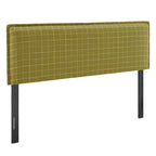 Camille Checkered Linen Blend Headboard