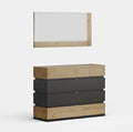 ESF Furniture - Maya Single Dresser Set in Oak - MAYA-DRM-OAK
