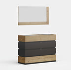 ESF Furniture - Maya Single Dresser Set in Oak - MAYA-DRM-OAK