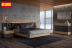 ESF Furniture - Maya Queen Bed in  Oak - MAYA-Q-OAK