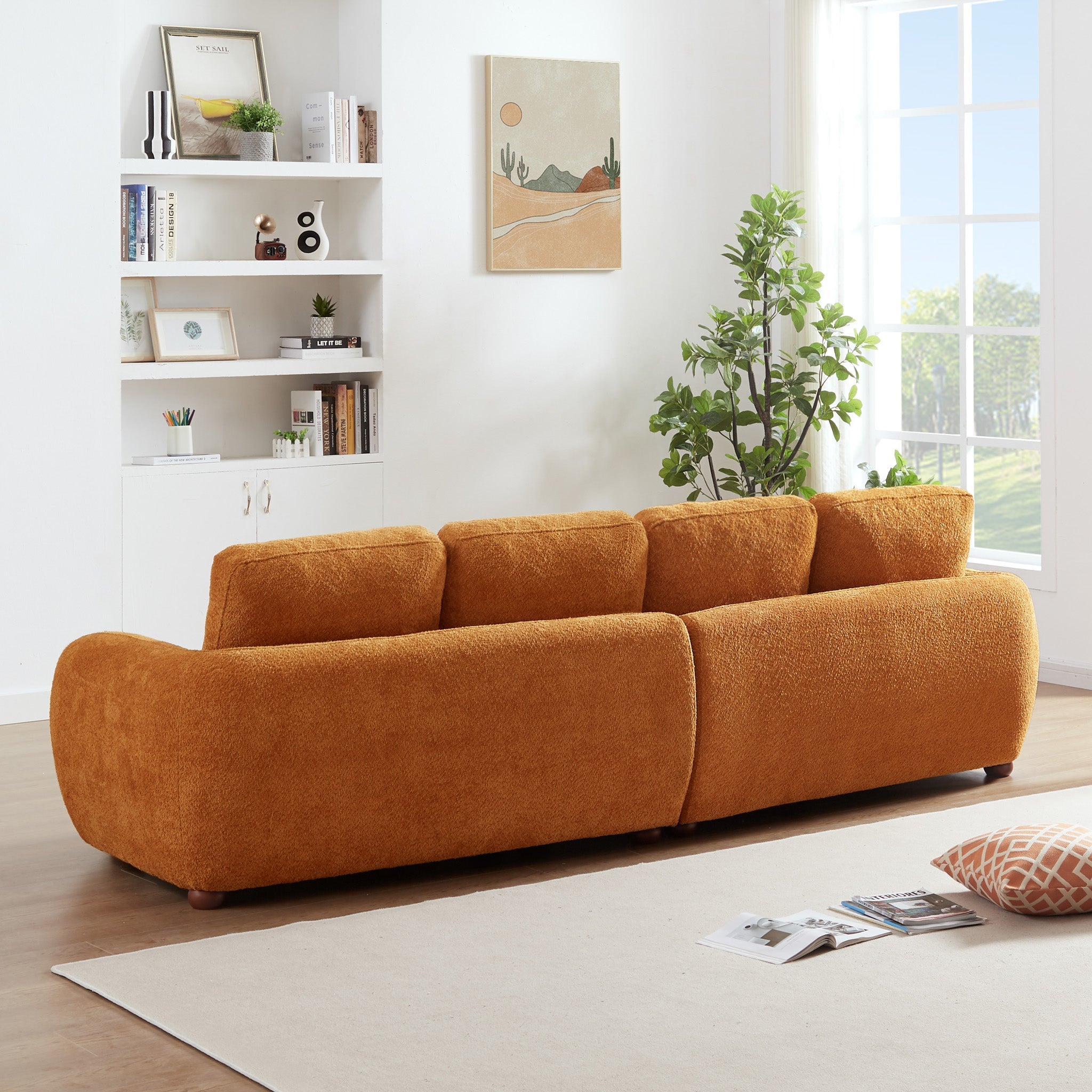Paton 114.5'' Boucle Fabric Sofa