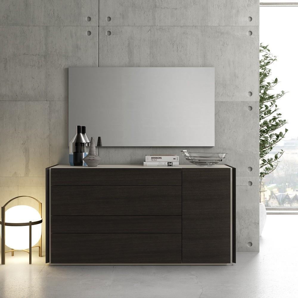 Faro Premium Bedroom Collection in Wenge with Light Grey