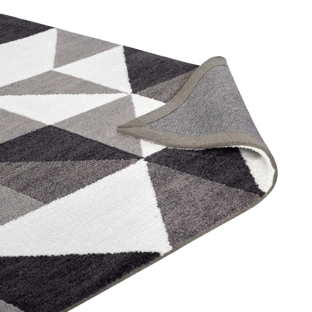 Kahula Geometric Triangle Mosaic Area Rug