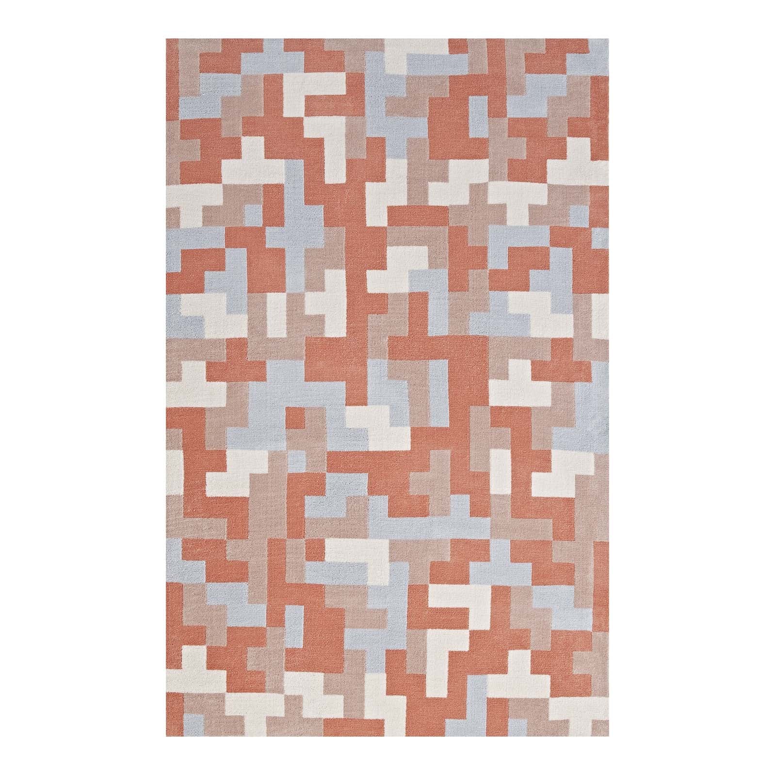 Andela Interlocking Block Mosaic Area Rug - R-1022B-810