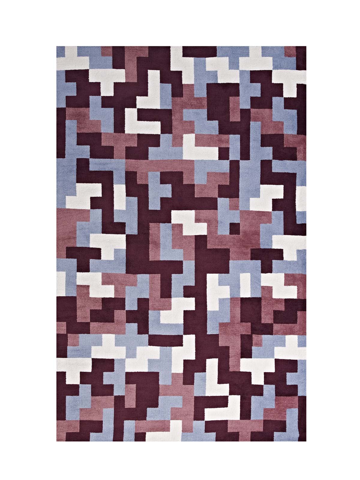 Andela Interlocking Block Mosaic Area Rug - R-1022C-58