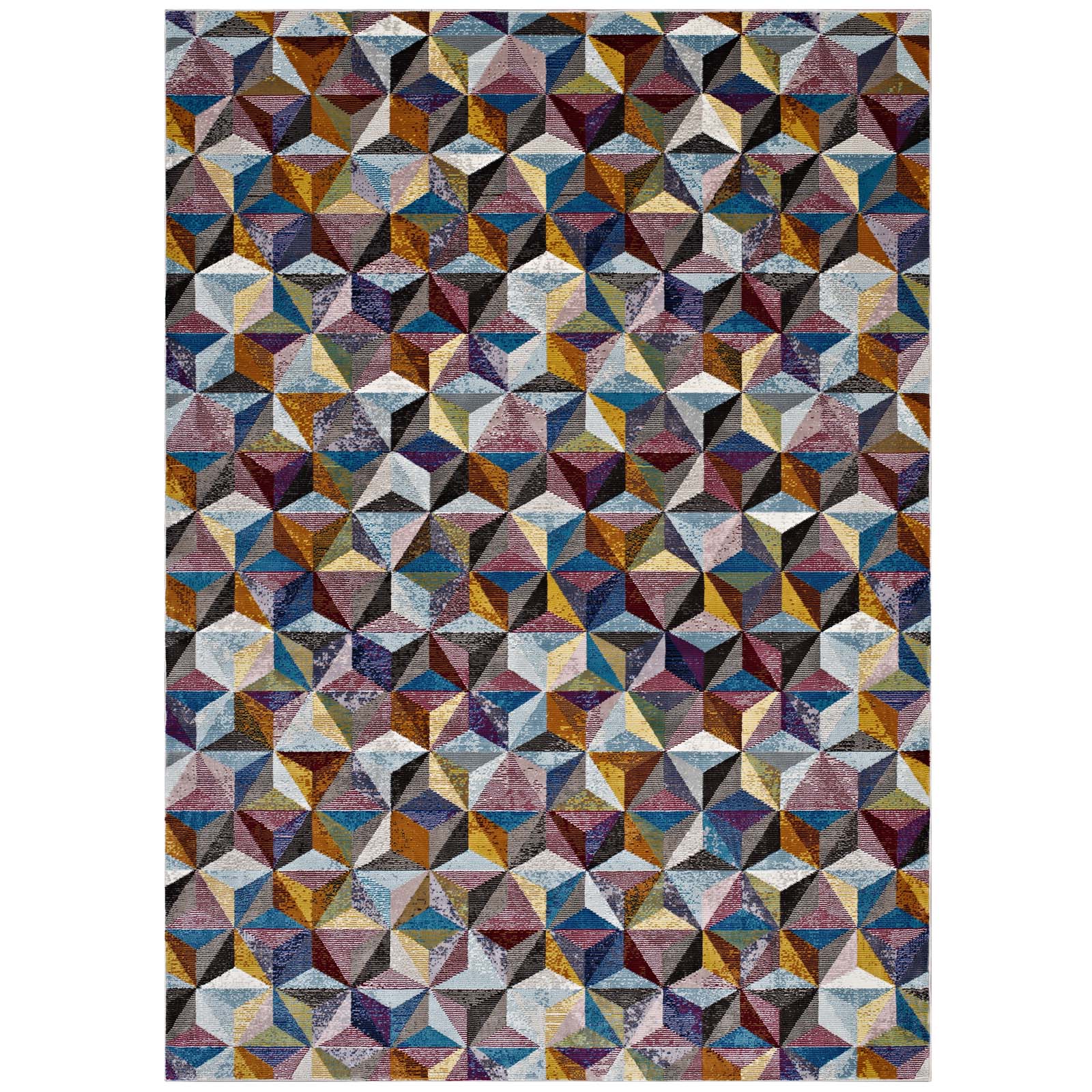 Arisa Geometric Hexagon Mosaic Area Rug - R-1092A-58