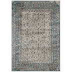 Dilys Distressed Vintage Floral Lattice Area Rug