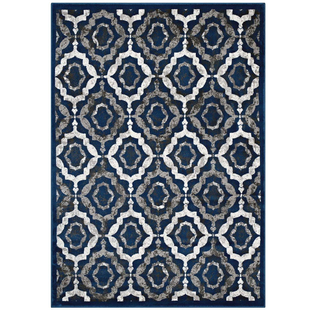 Kalinda Rustic Vintage Moroccan Trellis Area Rug - R-1128A-58