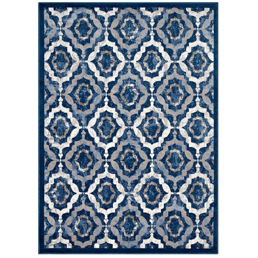 Kalinda Rustic Vintage Moroccan Trellis Area Rug