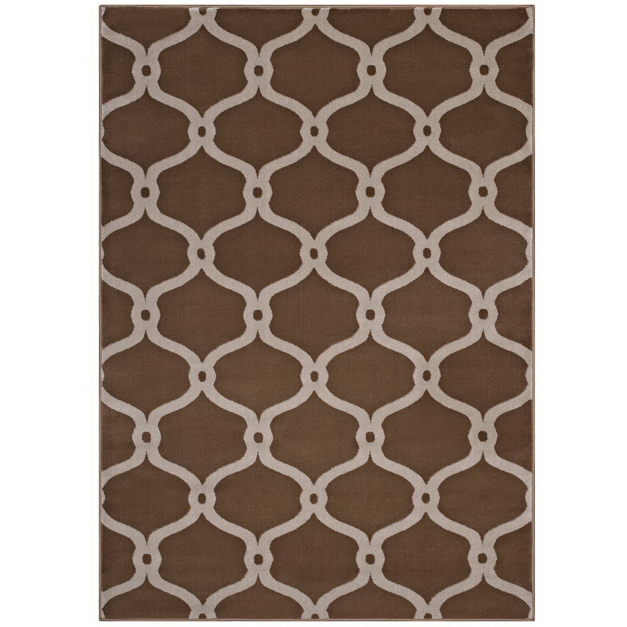 Beltara Chain Link Transitional Trellis Area Rug