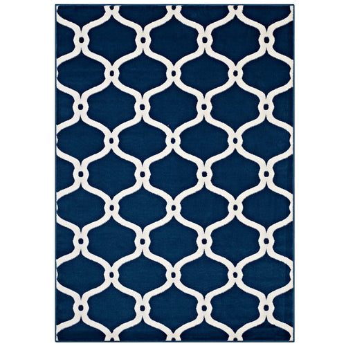Beltara Chain Link Transitional Trellis Area Rug
