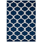 Beltara Chain Link Transitional Trellis Area Rug