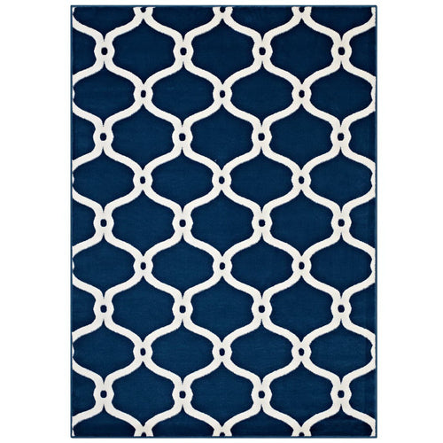 Beltara Chain Link Transitional Trellis Area Rug