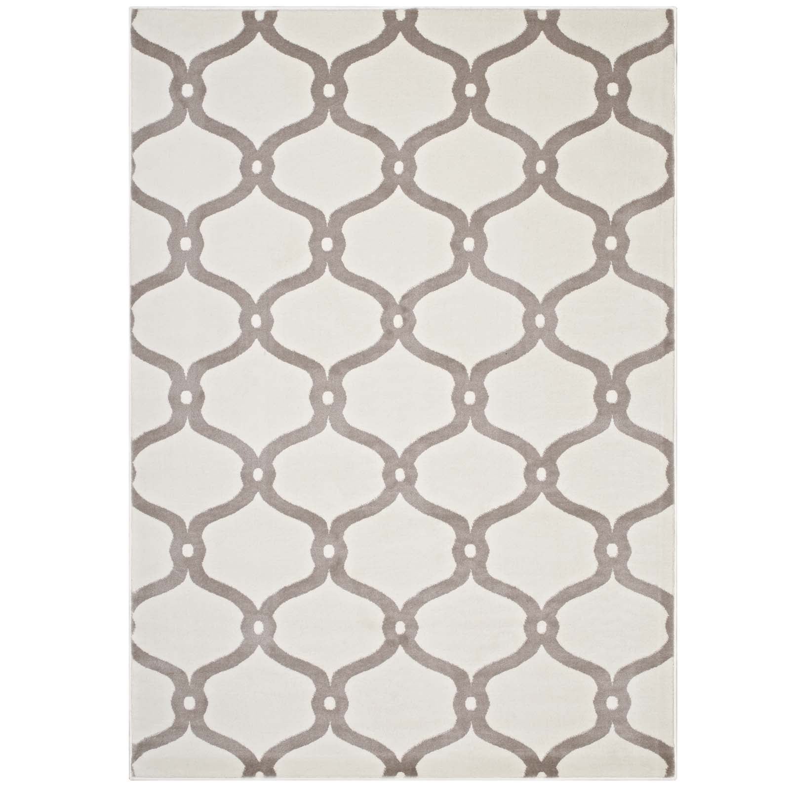Beltara Chain Link Transitional Trellis Area Rug