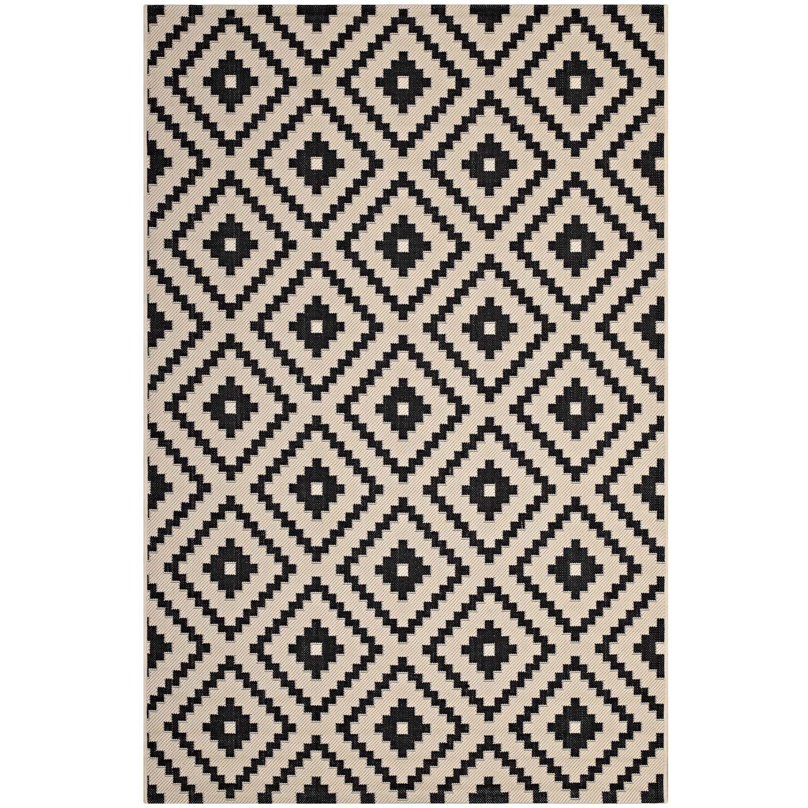 Perplex Geometric Diamond Trellis Indoor and Outdoor Area Rug