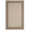 Rim Solid Border Indoor and Outdoor Area Rug