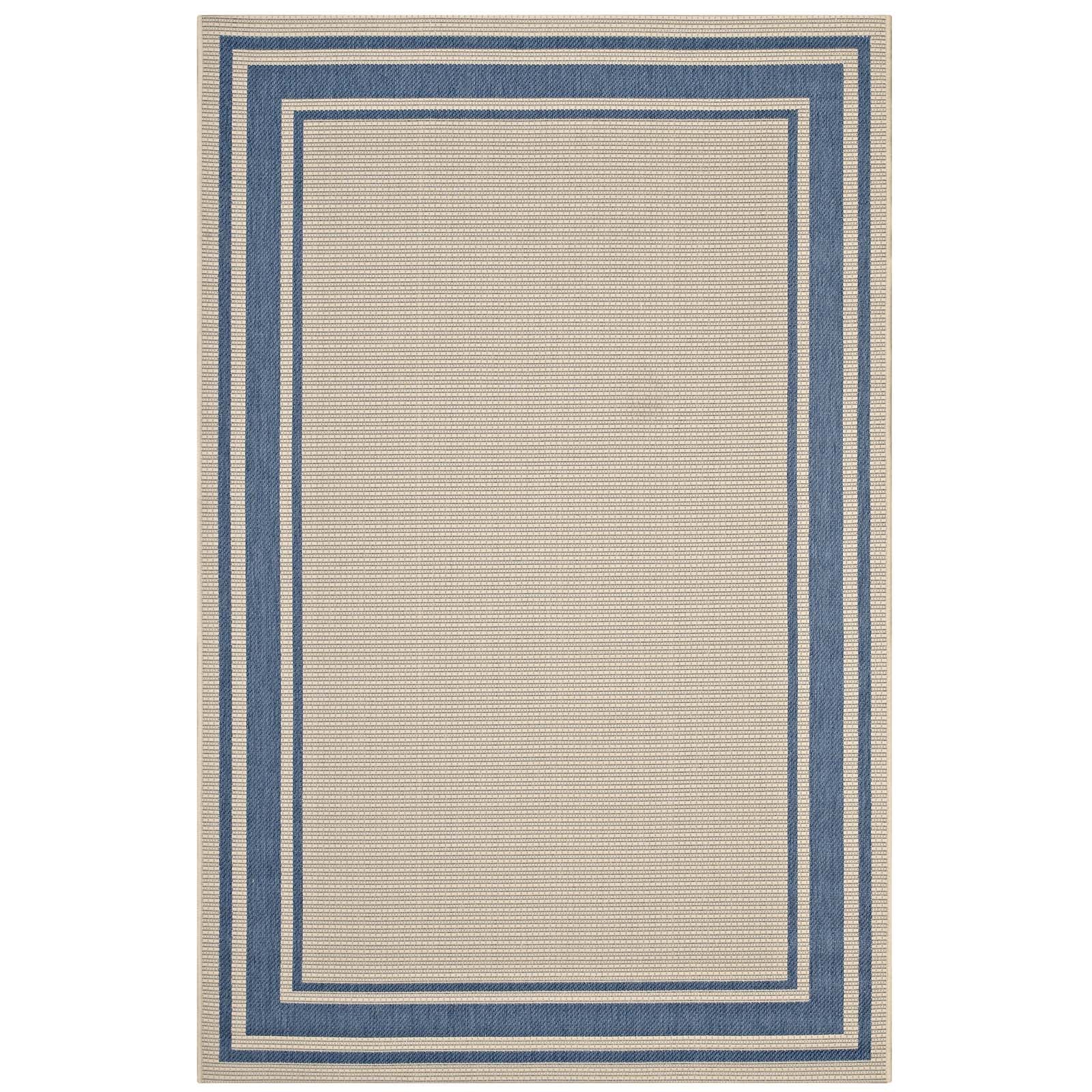 Rim Solid Border Indoor and Outdoor Area Rug - R-1140C-58