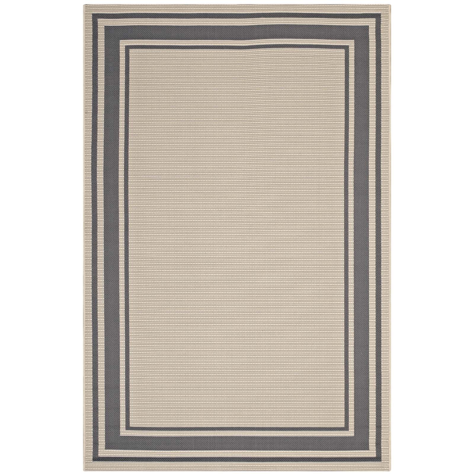 Rim Solid Border Indoor and Outdoor Area Rug - R-1140D-810