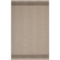 Optica Chevron With End Borders Indoor and Outdoor Area Rug