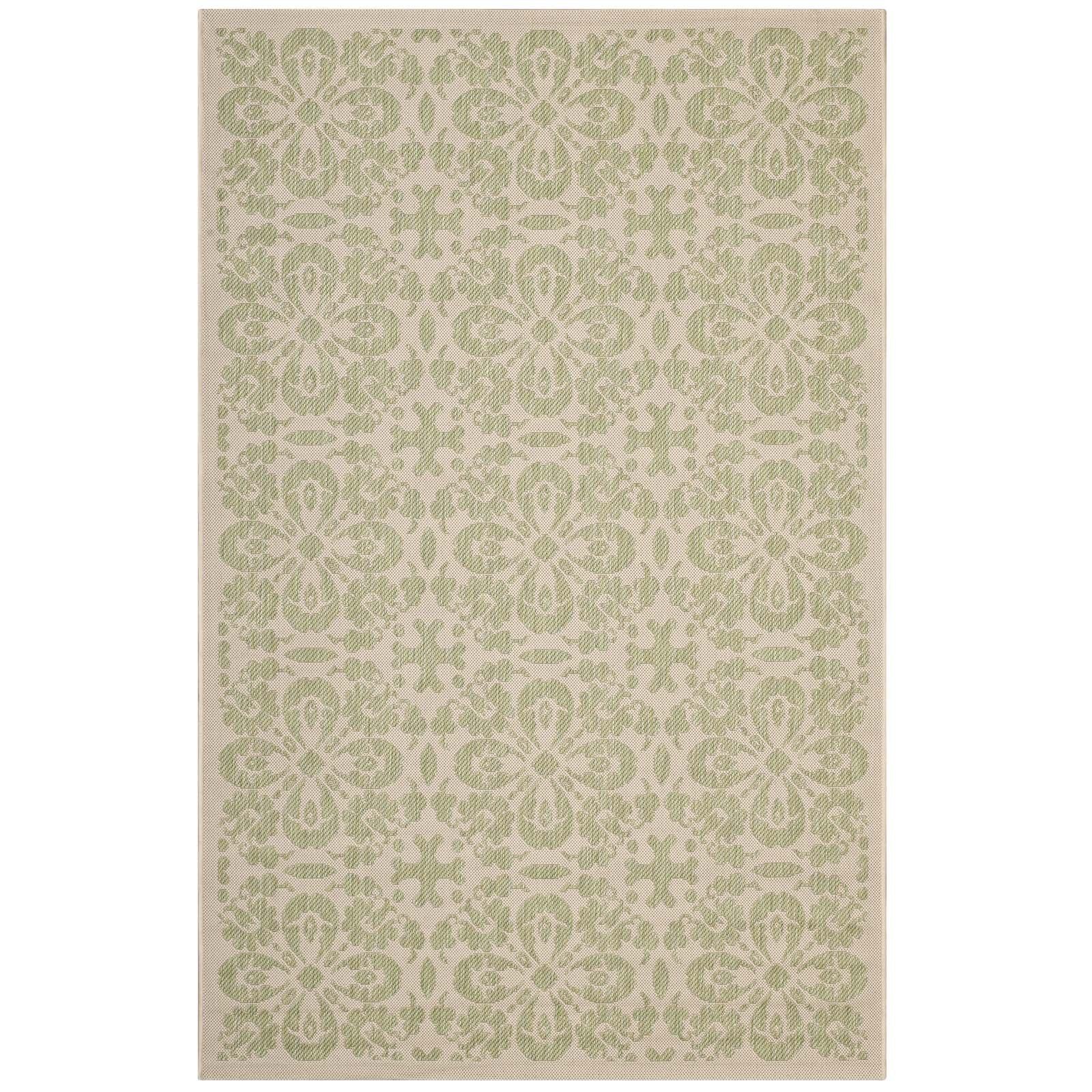Ariana Vintage Floral Trellis Indoor and Outdoor Area Rug - R-1142B-58