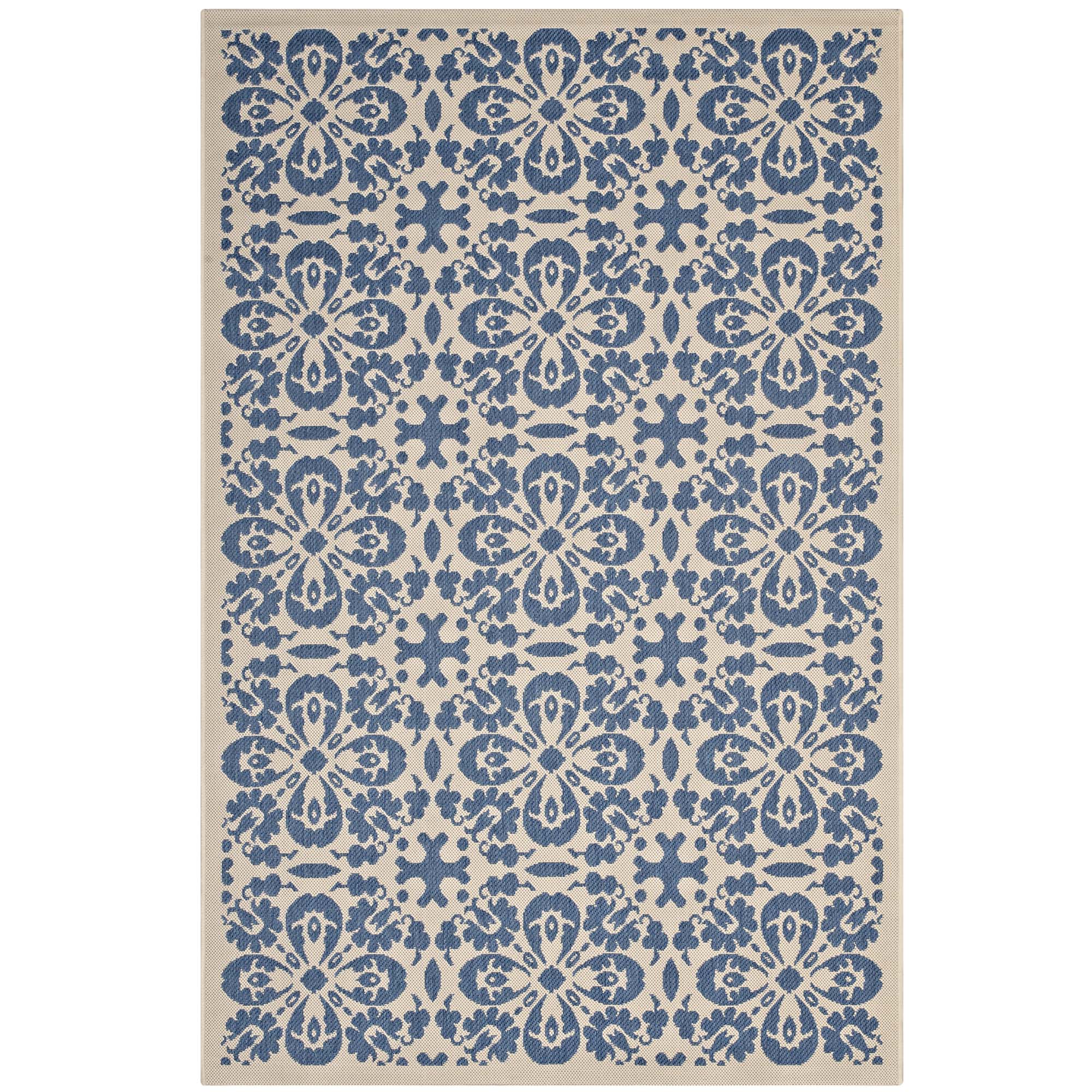 Ariana Vintage Floral Trellis Indoor and Outdoor Area Rug - R-1142C-912