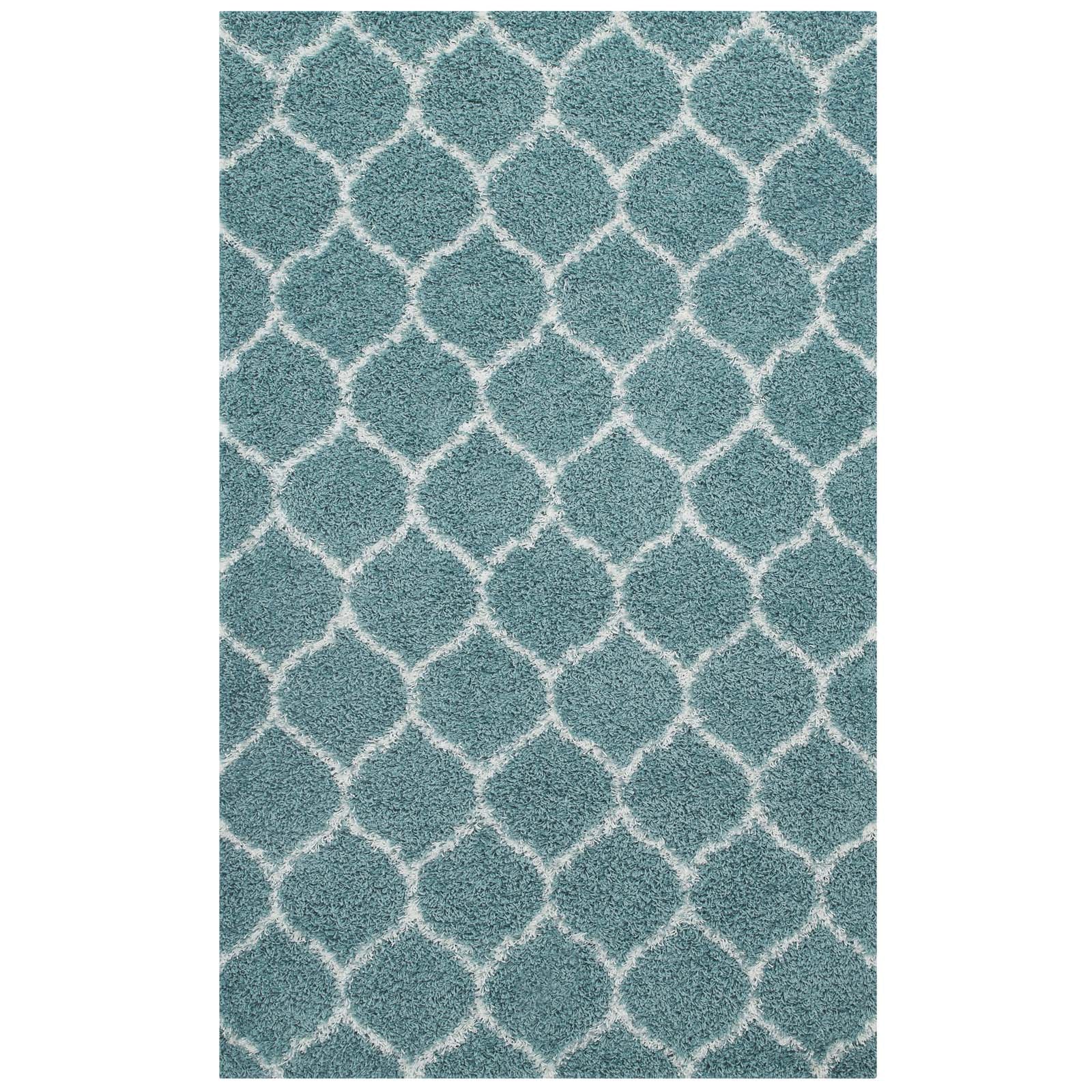 Solvea Moroccan Trellis Shag Area Rug - R-1143E-810
