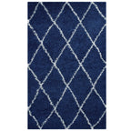 Toryn Diamond Lattice Shag Area Rug - R-1144A-58