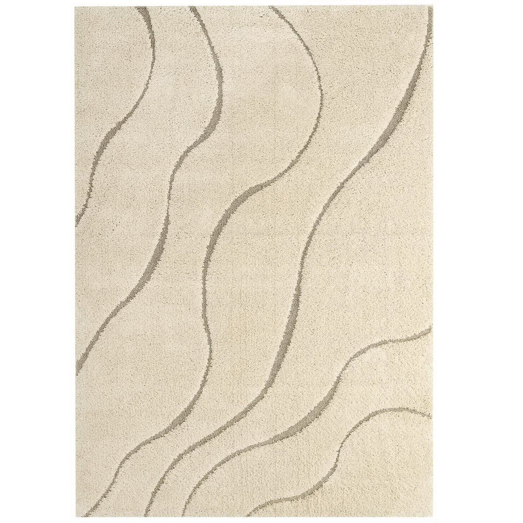 Jubilant Abound Abstract Swirl Shag Area Rug