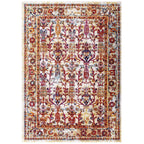 Entourage Jessa Distressed Vintage Floral Lattice Area Rug