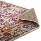 Entourage Jessa Distressed Vintage Floral Lattice Area Rug