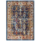 Entourage Jessa Distressed Vintage Floral Lattice Area Rug