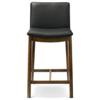 Shannon Counter Chair In Black Vegan Leather