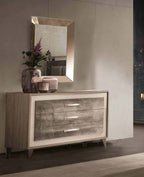 ESF Furniture - ArredoAmbra 5 Piece Queen Bedroom Set in Bronze - ARREDOAMBRAQS-5SET