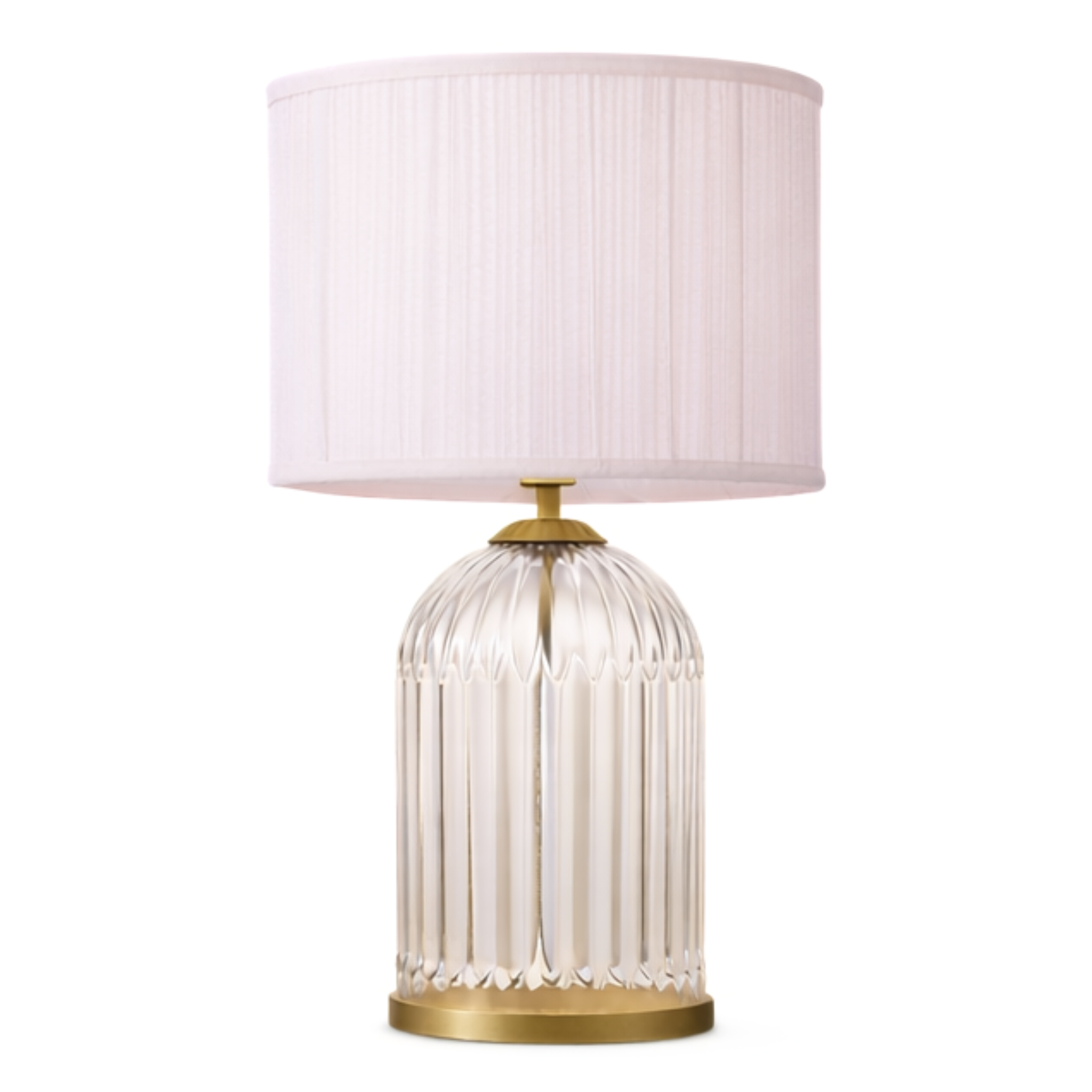Nebulis Table Lamp Gold - Clear and Pink