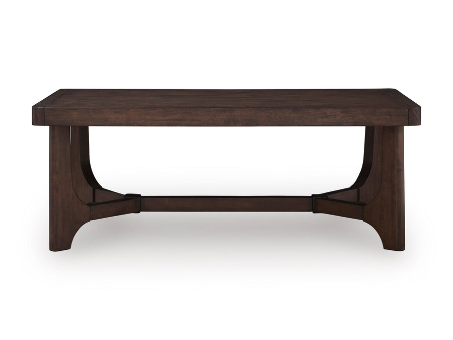 Korestone Dark Brown Rectangular — Coffee table only