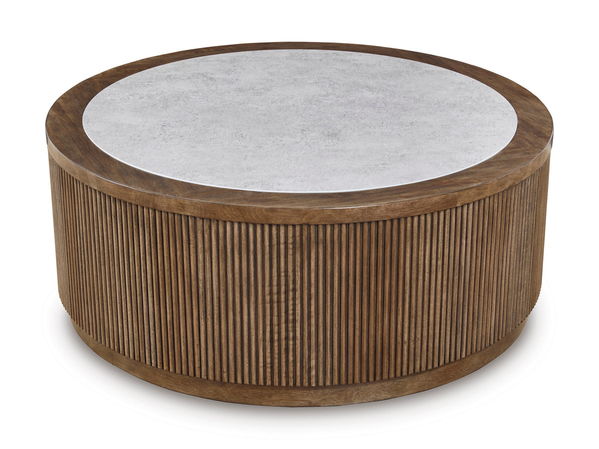 Hadonna Brown End and Coffee Tables