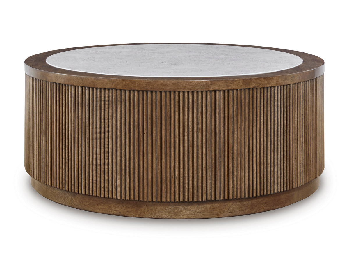 Hadonna Brown End and Coffee Tables