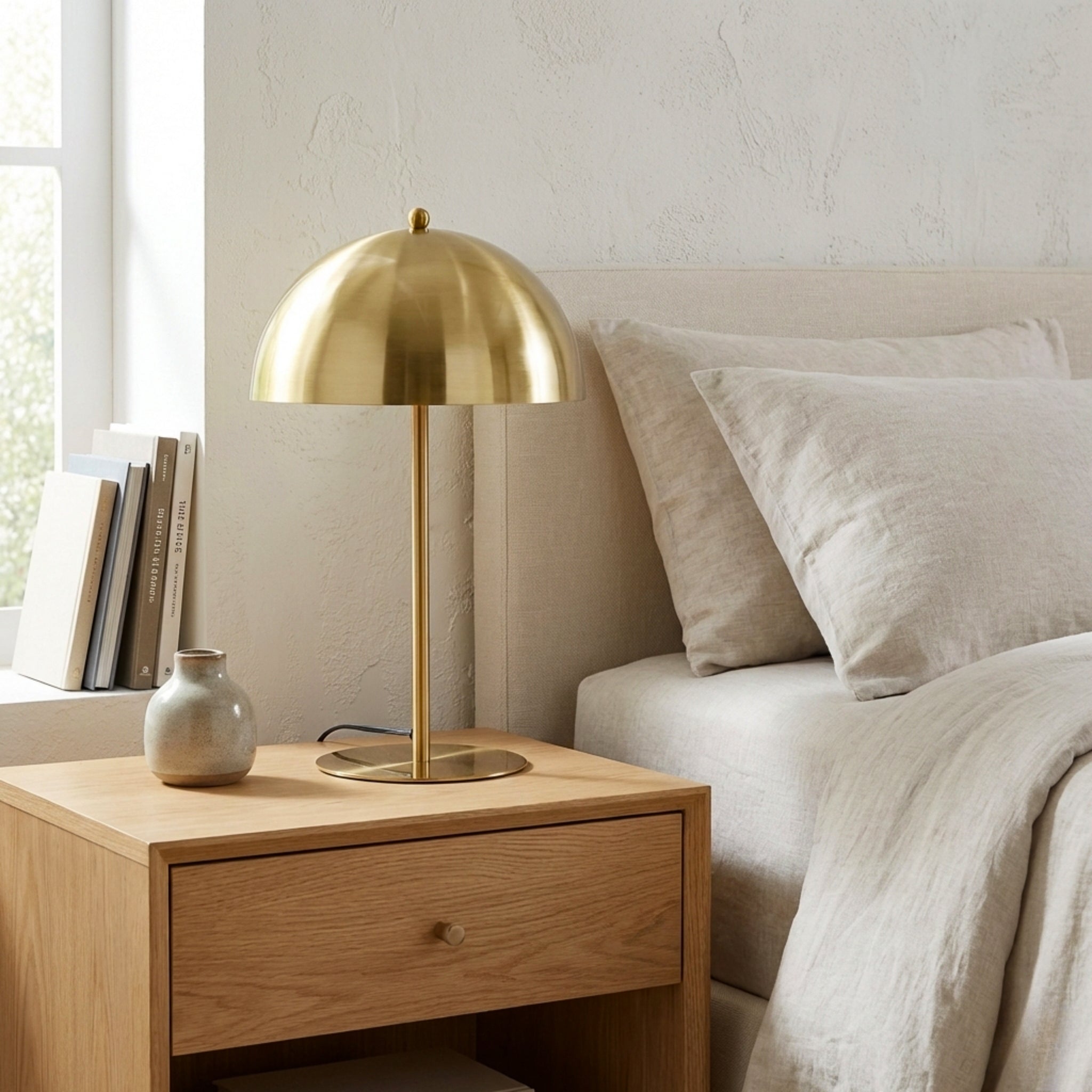 Tundra Table Lamp - Gold outer - White inner