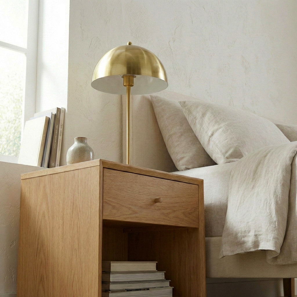 Tundra Table Lamp - Gold outer - White inner
