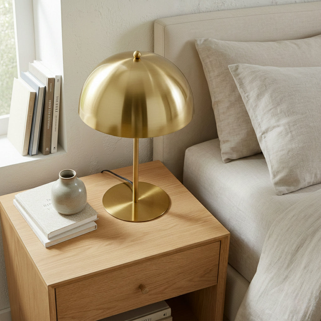Tundra Table Lamp - Gold outer - White inner