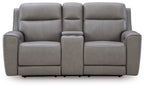 Lumira — PCU1090018 — PWR REC Loveseat/CON/ADJ HDRST / Coin — original white product photo