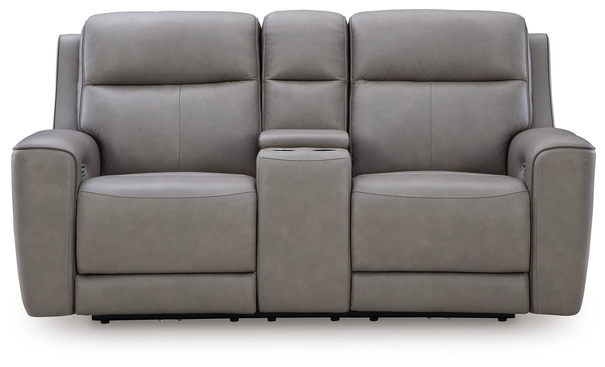 Lumira — PCU1090018 — PWR REC Loveseat/CON/ADJ HDRST / Coin — original white product photo