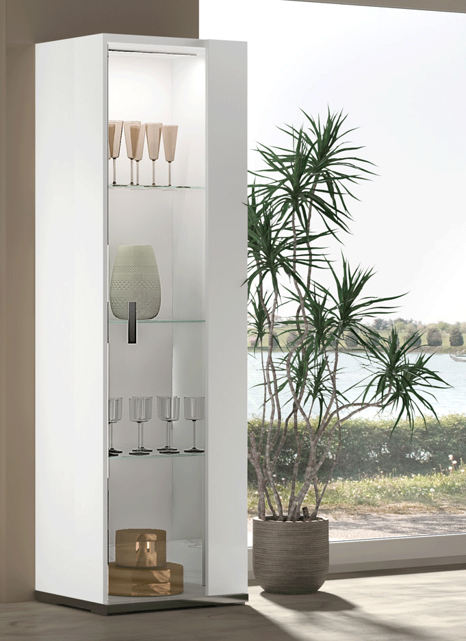ESF Furniture - Carrara 1 Door China Right - CARRARA1VITRINERIGHT