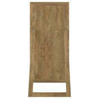 Cadence Tempered Glass Full Length Standing Mirror Black Oak