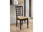 Kelso Lattice Back Dining Side Chair Cappuccino (Set of 2)