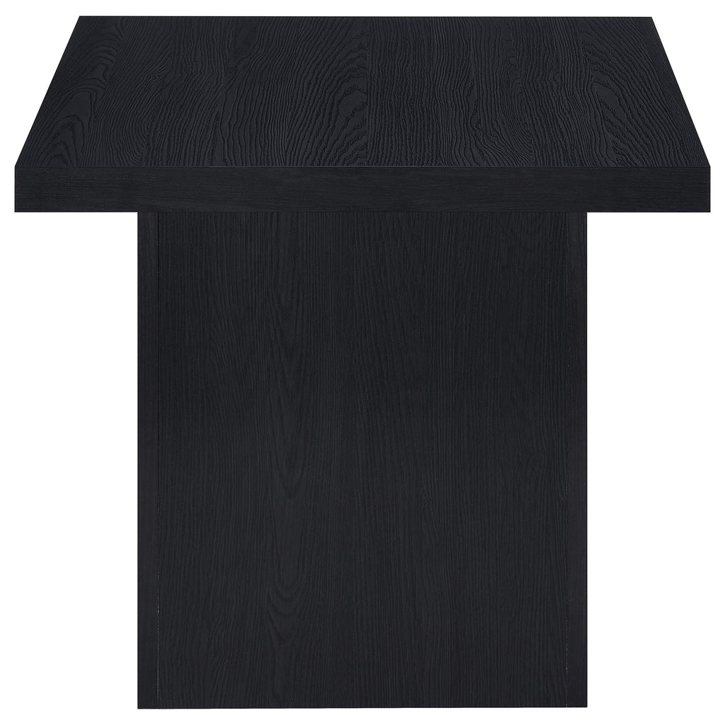 Max Rectangular Engineered Laminate Coffee Table Black