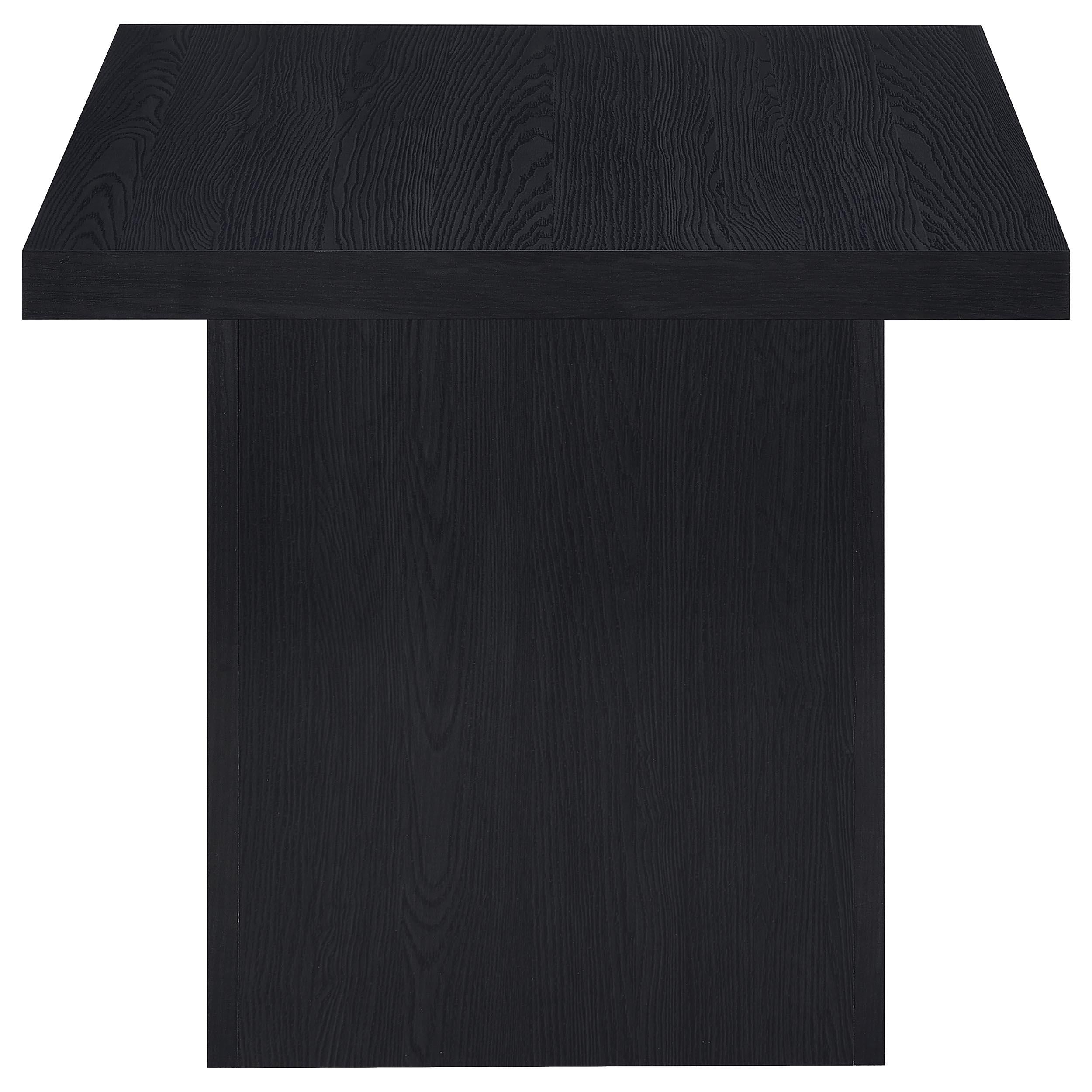 Max Rectangular Engineered Laminate Coffee Table Black
