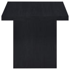 Max Square Engineered Laminate End Side Table Black